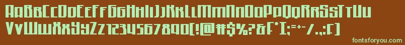 Quantummalice Font – Green Fonts on Brown Background