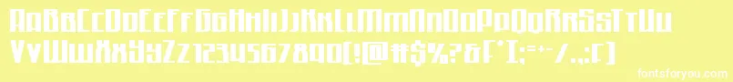 Quantummalice Font – White Fonts on Yellow Background