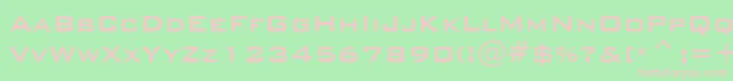 FortisSsi Font – Pink Fonts on Green Background