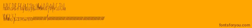 Talkinglouder Font – Brown Fonts on Orange Background