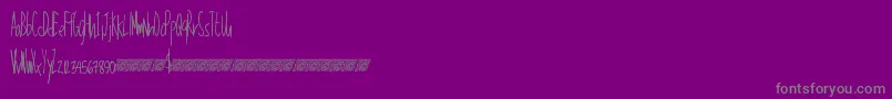 fuente Talkinglouder – Fuentes Grises Sobre Fondo Morado