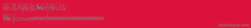 fuente Talkinglouder – Fuentes Grises Sobre Fondo Rojo