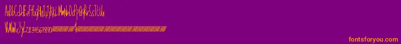 fuente Talkinglouder – Fuentes Naranjas Sobre Fondo Morado