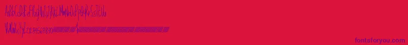 fuente Talkinglouder – Fuentes Moradas Sobre Fondo Rojo