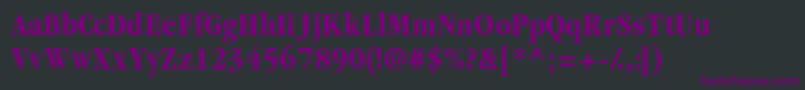 Garamondblackcondssk Font – Purple Fonts on Black Background