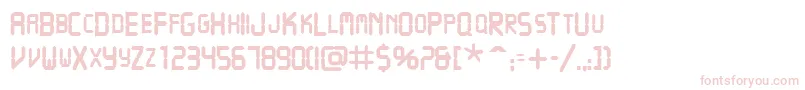 VcrscapssskBold Font – Pink Fonts on White Background
