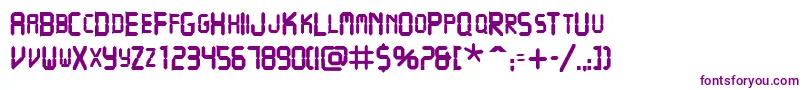 VcrscapssskBold Font – Purple Fonts on White Background