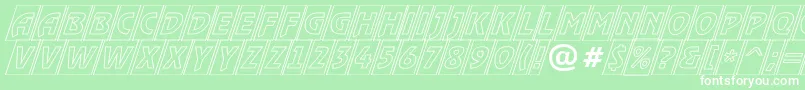 RewindertitulcmotloblRegular Font – White Fonts on Green Background