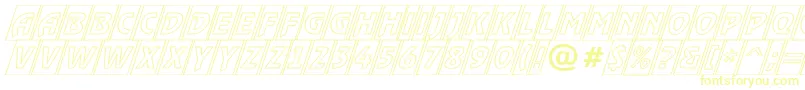 RewindertitulcmotloblRegular Font – Yellow Fonts on White Background