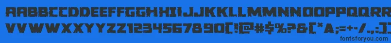 Colossusexpand Font – Black Fonts on Blue Background