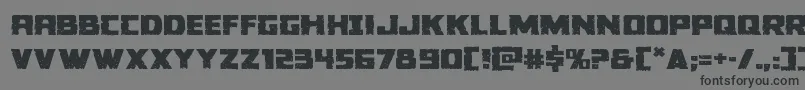 フォントColossusexpand – 黒い文字の灰色の背景