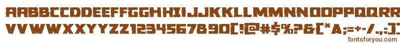 Colossusexpand-fontti – ruskeat fontit valkoisella taustalla