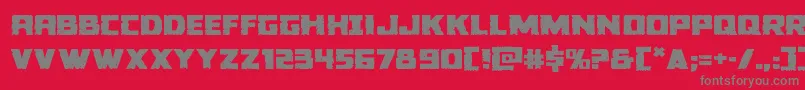 Colossusexpand Font – Gray Fonts on Red Background