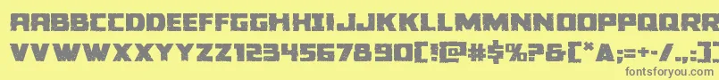 Colossusexpand Font – Gray Fonts on Yellow Background