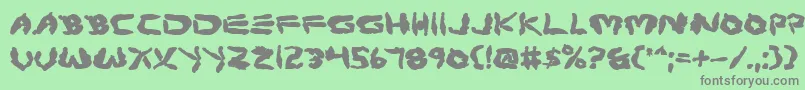 Шрифт Protov2b – серые шрифты на зелёном фоне