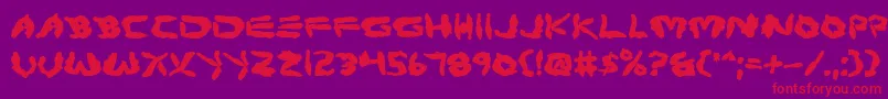 Protov2b Font – Red Fonts on Purple Background