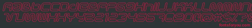 Подробнее о шрифте SciFiedOutlineItalic Шрифт SciFiedOutlineItalic – красные шрифты на чёрном фоне