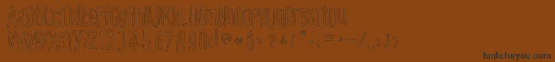 Más sobre la fuente Cartooneastoutline fuente Cartooneastoutline – Fuentes Negras Sobre Fondo Marrón