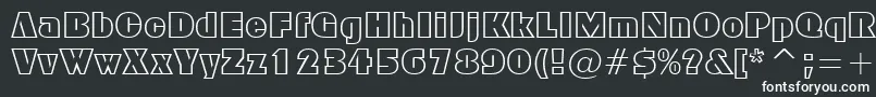 FfxBlockOutline Font – White Fonts on Black Background