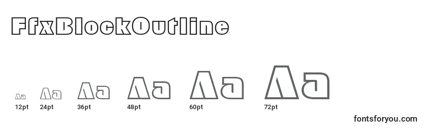FfxBlockOutline Font Sizes