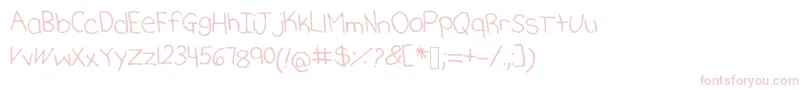 Шрифт Katherineshand – розовые шрифты