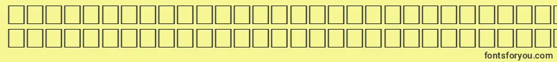 WistenboldBold-Schriftart – Schwarze Schriften auf gelbem Hintergrund