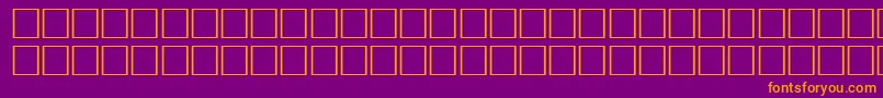 WistenboldBold Font – Orange Fonts on Purple Background