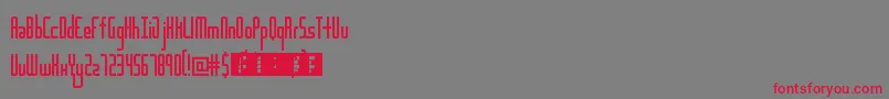Destiny Font – Red Fonts on Gray Background