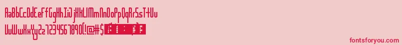 Destiny Font – Red Fonts on Pink Background