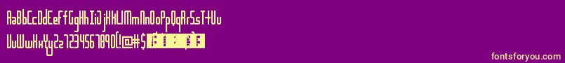 Шрифт Destiny – жёлтые шрифты на фиолетовом фоне
