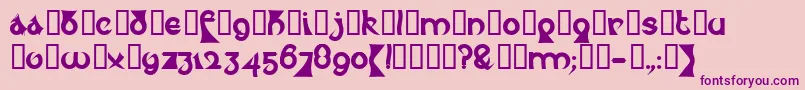 PsychoticElephantText Font – Purple Fonts on Pink Background