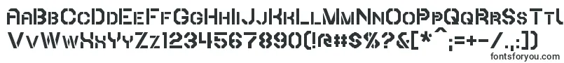 Шрифт Iori – трафаретные шрифты