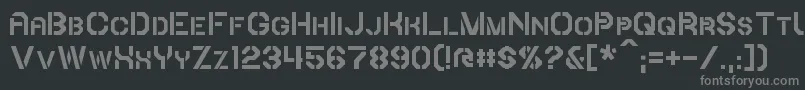 Шрифт Iori – серые шрифты на чёрном фоне