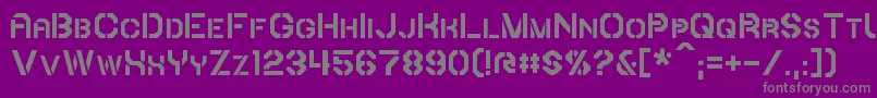 Шрифт Iori – серые шрифты на фиолетовом фоне