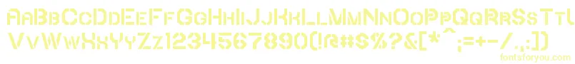 Iori-fontti – keltaiset fontit valkoisella taustalla