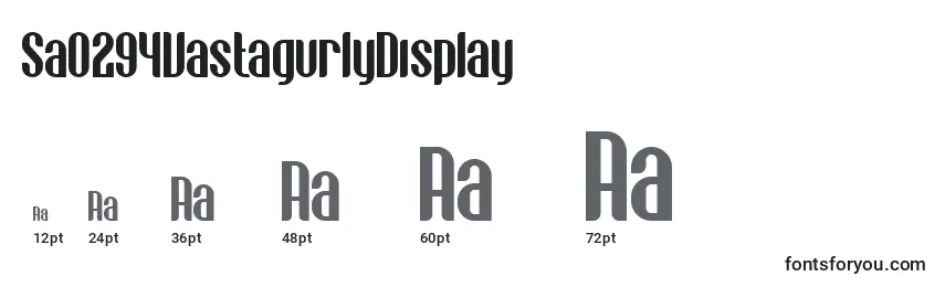 Sa0294VastagurlyDisplay Font Sizes