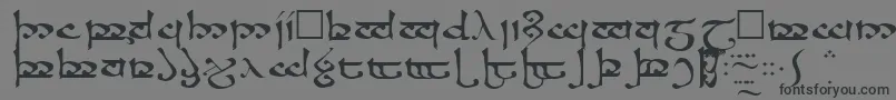 フォントMoromaRegular – 黒い文字の灰色の背景