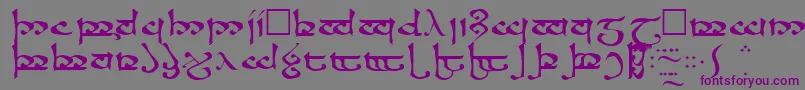 MoromaRegular Font – Purple Fonts on Gray Background