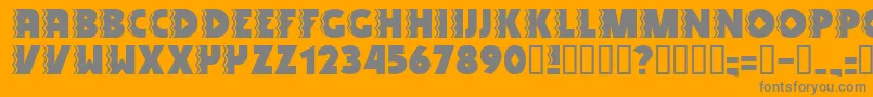 SnakeVenom Font – Gray Fonts on Orange Background