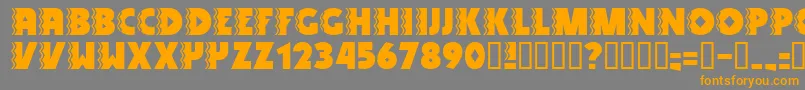 SnakeVenom Font – Orange Fonts on Gray Background