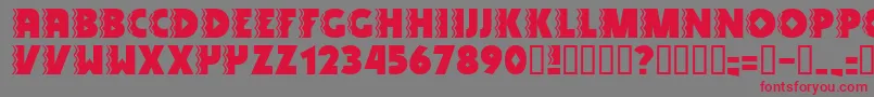 SnakeVenom Font – Red Fonts on Gray Background