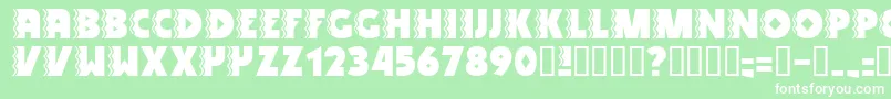 SnakeVenom Font – White Fonts on Green Background