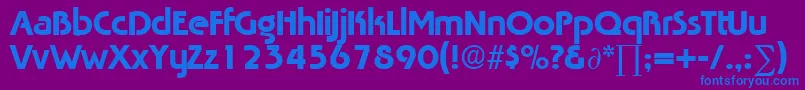 TabascoRegularDb Font – Blue Fonts on Purple Background