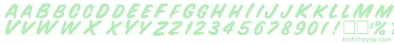 SnyderRegular Font – Green Fonts on White Background