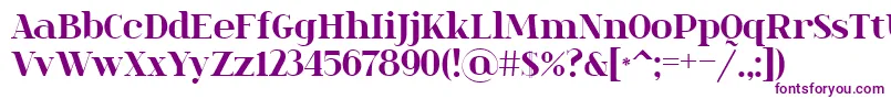 Czcionka SpinweradBold – fioletowe czcionki