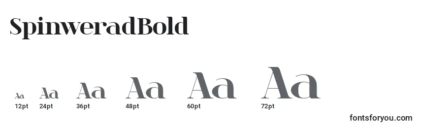 SpinweradBold Font Sizes