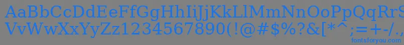 Dejavuserif Font – Blue Fonts on Gray Background