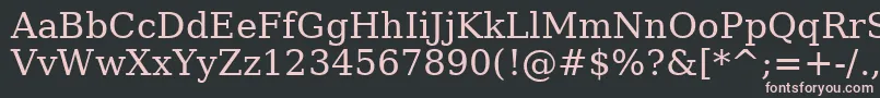 Dejavuserif Font – Pink Fonts on Black Background