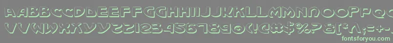 Machv2s Font – Green Fonts on Gray Background