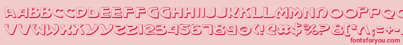 Machv2s Font – Red Fonts on Pink Background